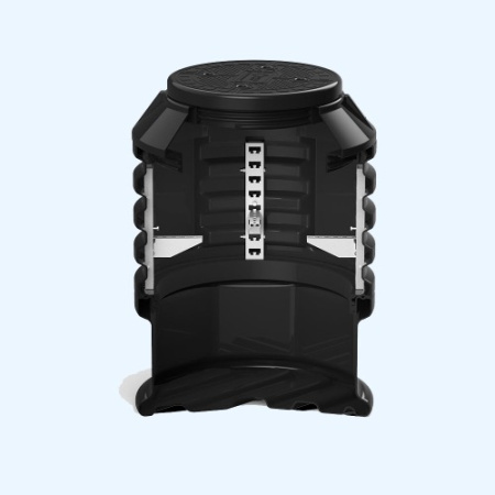 КН 780/1100 Полимер Пластиковый колодец с крышкой D 560 с подготовкой к установке кабельных стоек